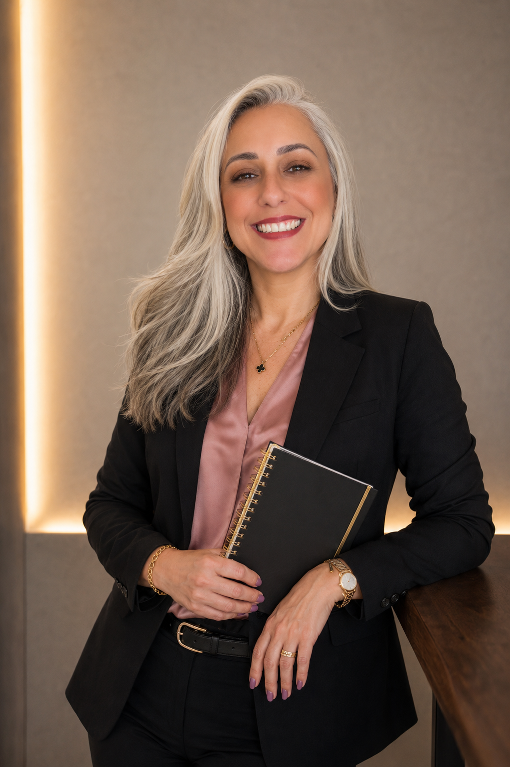 Bianca Ben em reunião de consultoria empresarial